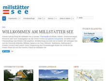 Tablet Screenshot of millstaettersee.net